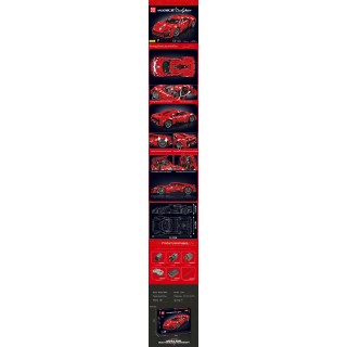 Red Sports Car Brick Set 4070pcs.