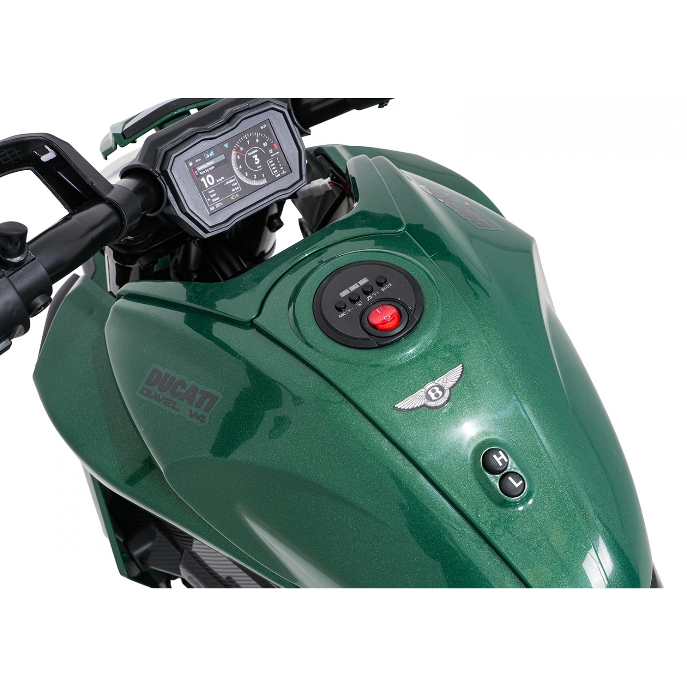 Vehicle Motor Ducati Diavel x Bentley Green