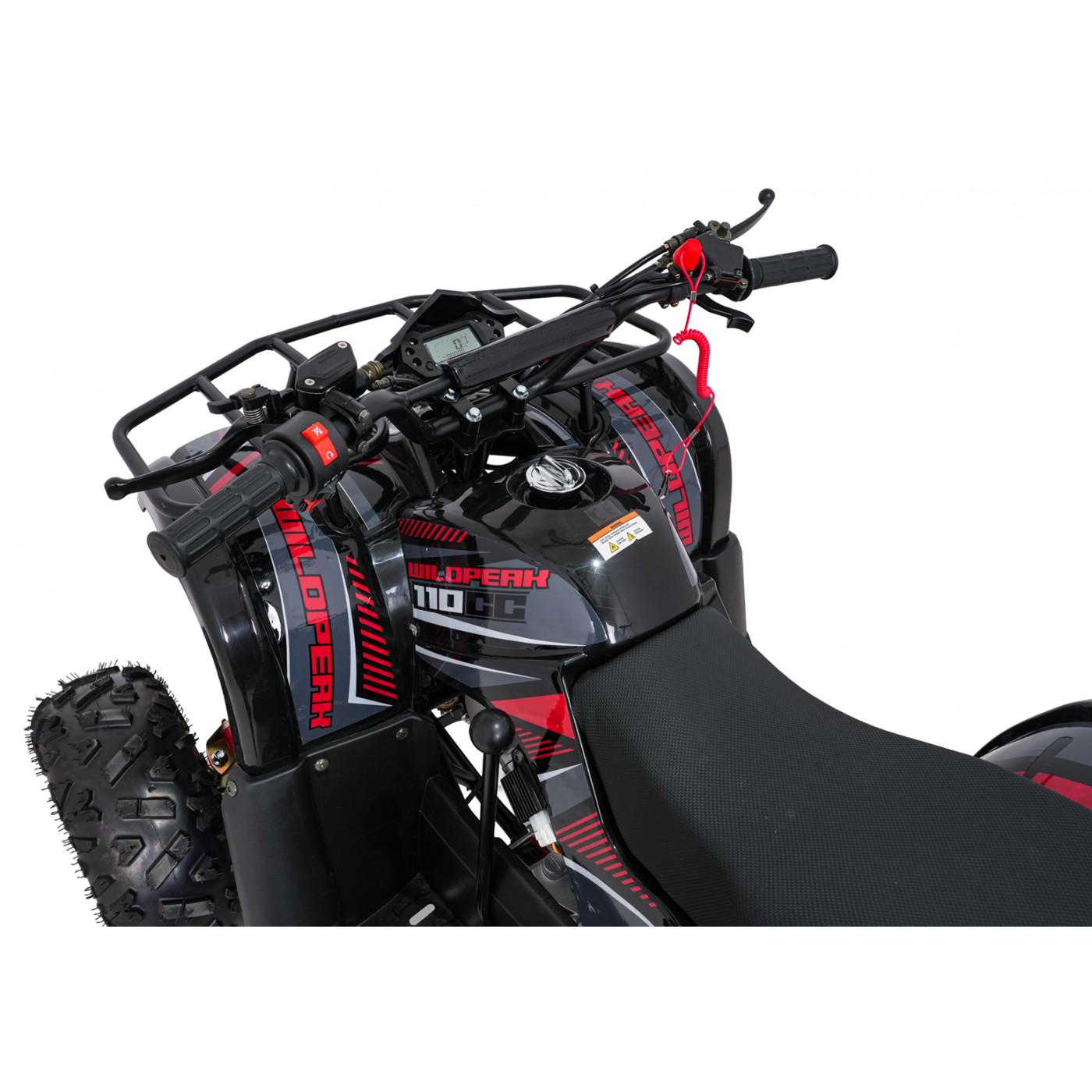 WILDPEAK 110cc Red Combustion Quad Vehicle