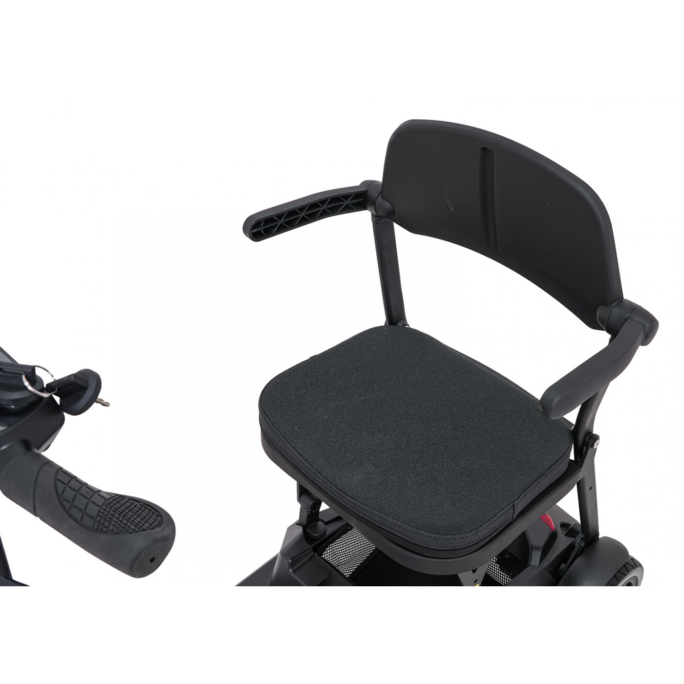 SeniorStar Black Four-Wheel Electric Scooter for Seniors