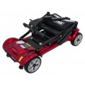 EasyGo Red Four-Wheel Electric Scooter for Seniors