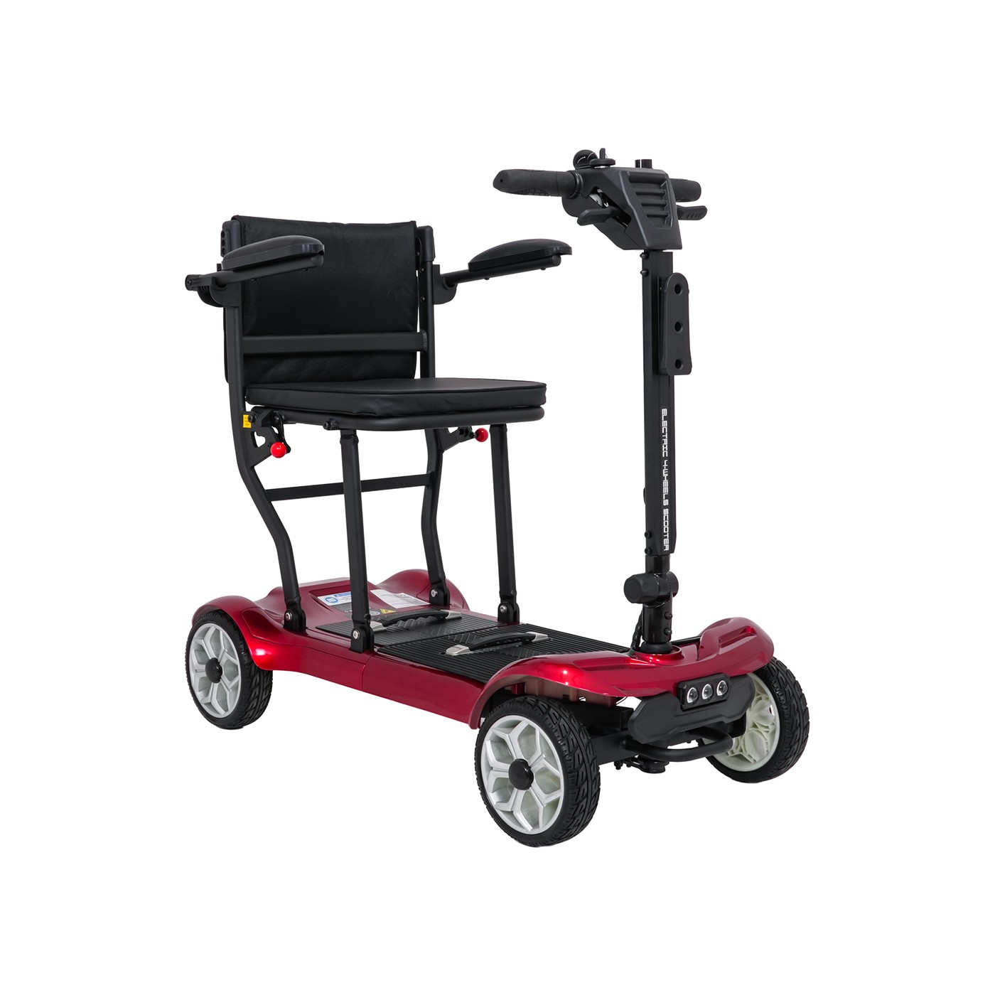 EasyGo Red Four-Wheel Electric Scooter for Seniors