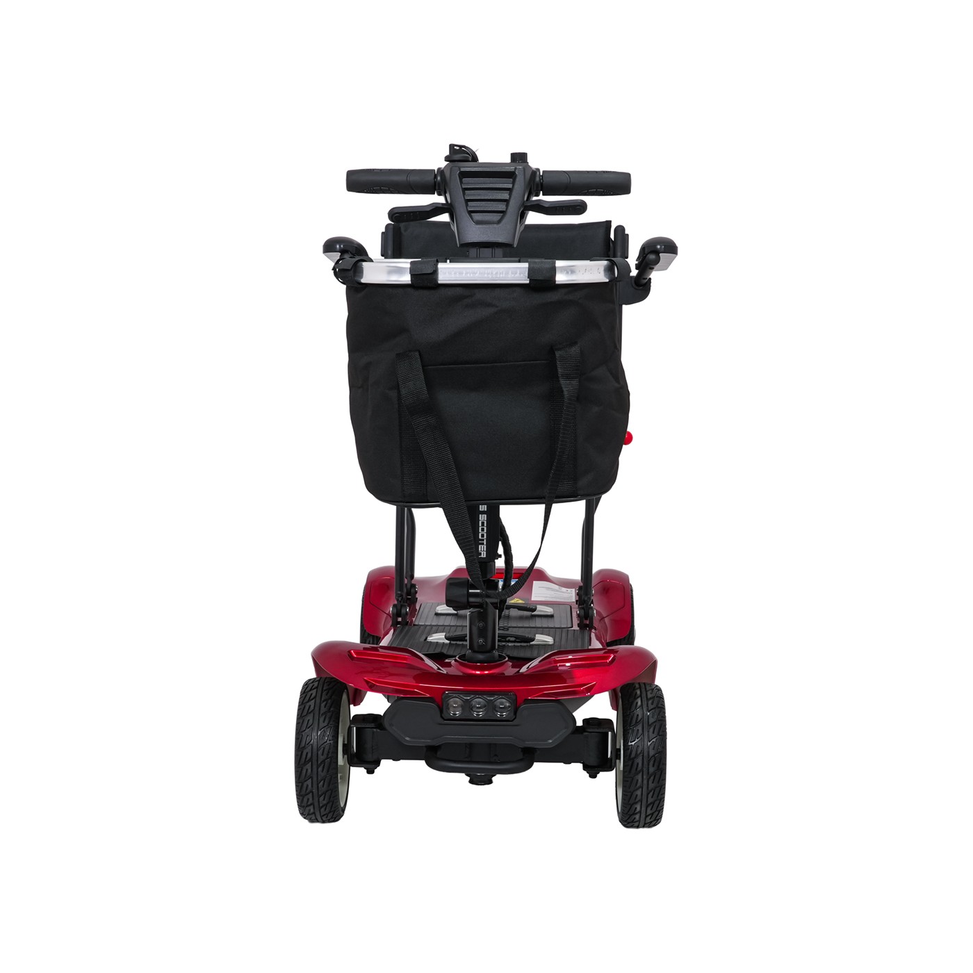EasyGo Red Four-Wheel Electric Scooter for Seniors