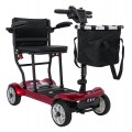 EasyGo Red Four-Wheel Electric Scooter for Seniors