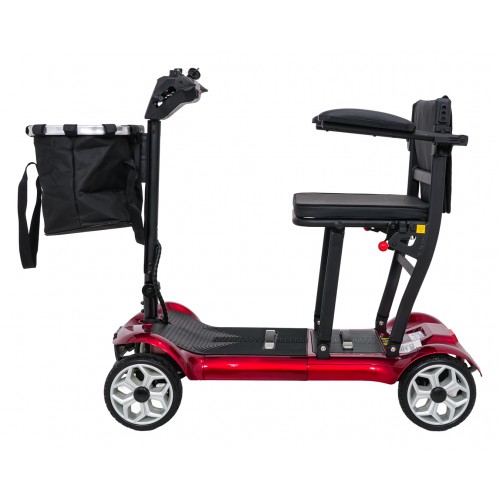 EasyGo Red Four-Wheel Electric Scooter for Seniors