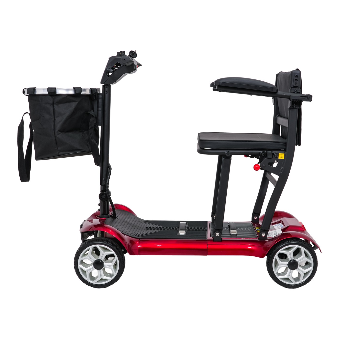 EasyGo Red Four-Wheel Electric Scooter for Seniors