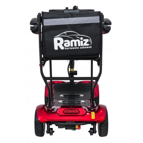 EasyGo Red Four-Wheel Electric Scooter for Seniors