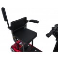 EasyGo Red Four-Wheel Electric Scooter for Seniors