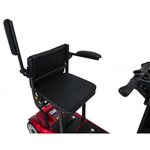 EasyGo Red Four-Wheel Electric Scooter for Seniors