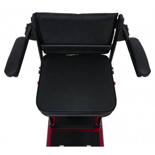EasyGo Red Four-Wheel Electric Scooter for Seniors