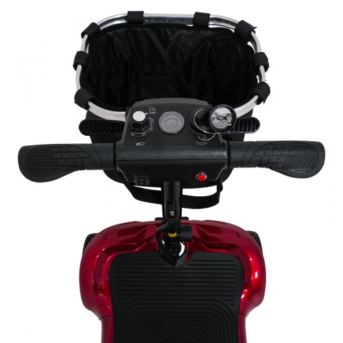 EasyGo Red Four-Wheel Electric Scooter for Seniors