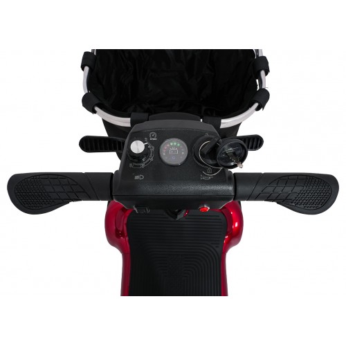 EasyGo Red Four-Wheel Electric Scooter for Seniors