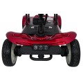 EasyGo Red Four-Wheel Electric Scooter for Seniors