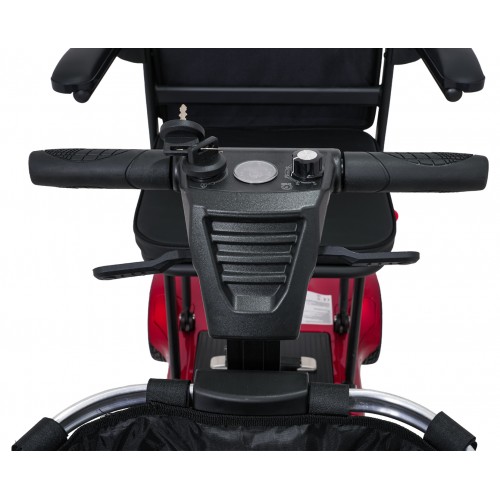 EasyGo Red Four-Wheel Electric Scooter for Seniors