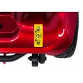 EasyGo Red Four-Wheel Electric Scooter for Seniors