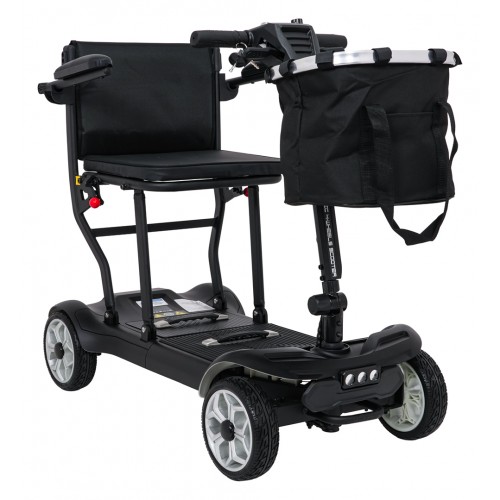 EasyGo Black Four-Wheel Electric Scooter for Seniors