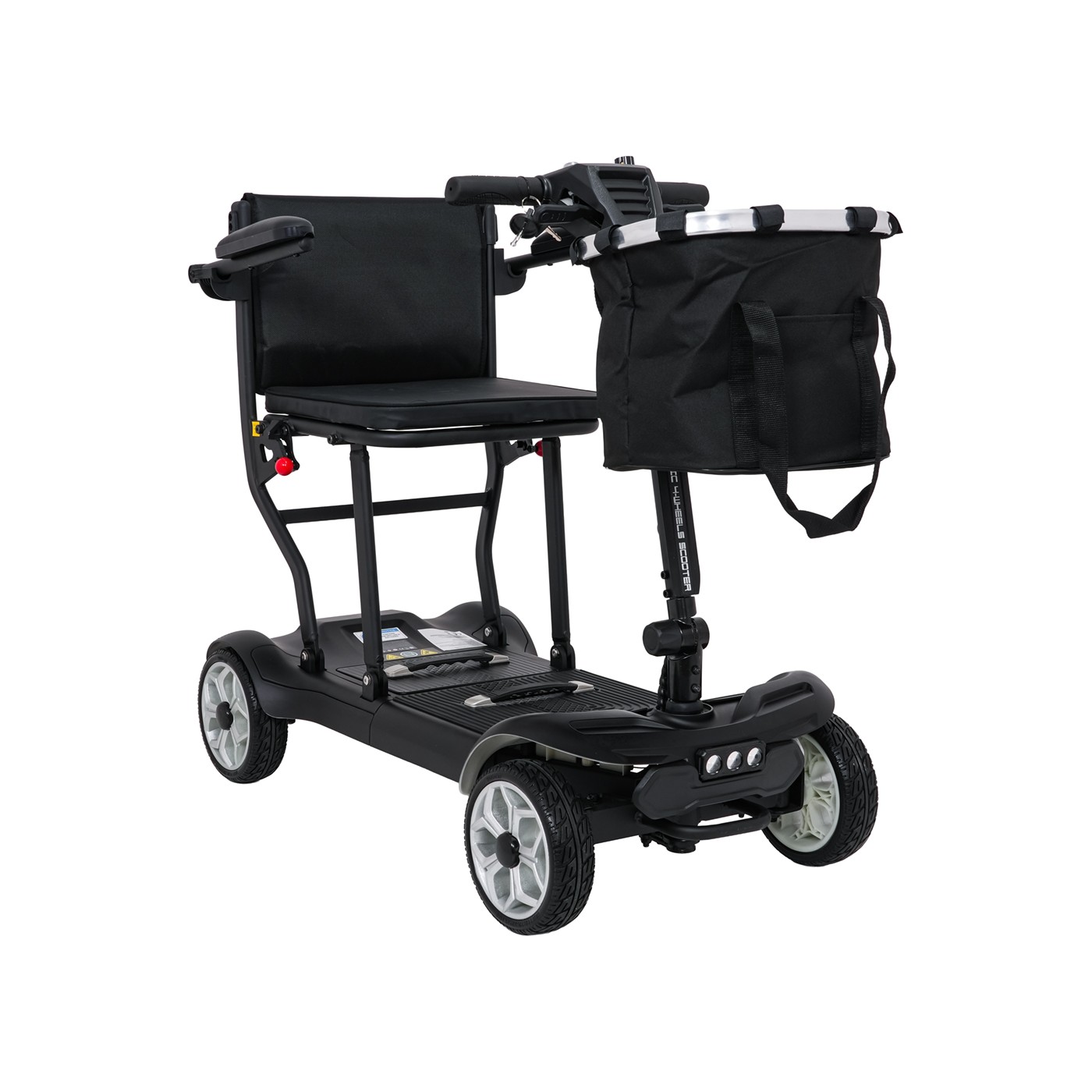 EasyGo Black Four-Wheel Electric Scooter for Seniors