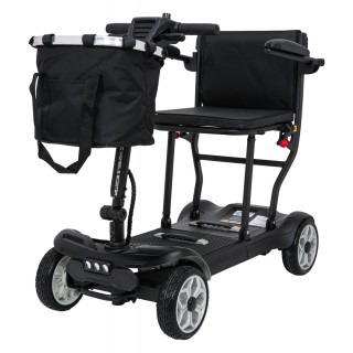 EasyGo Black Four-Wheel Electric Scooter for Seniors