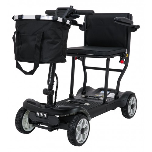 EasyGo Black Four-Wheel Electric Scooter for Seniors