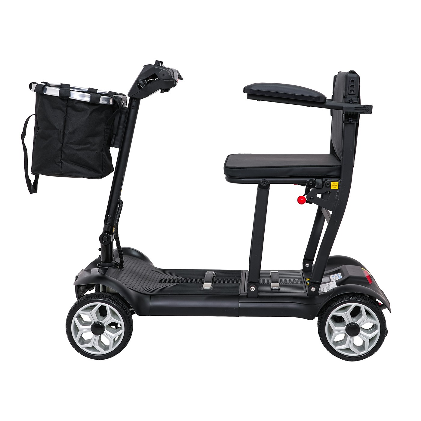 EasyGo Black Four-Wheel Electric Scooter for Seniors