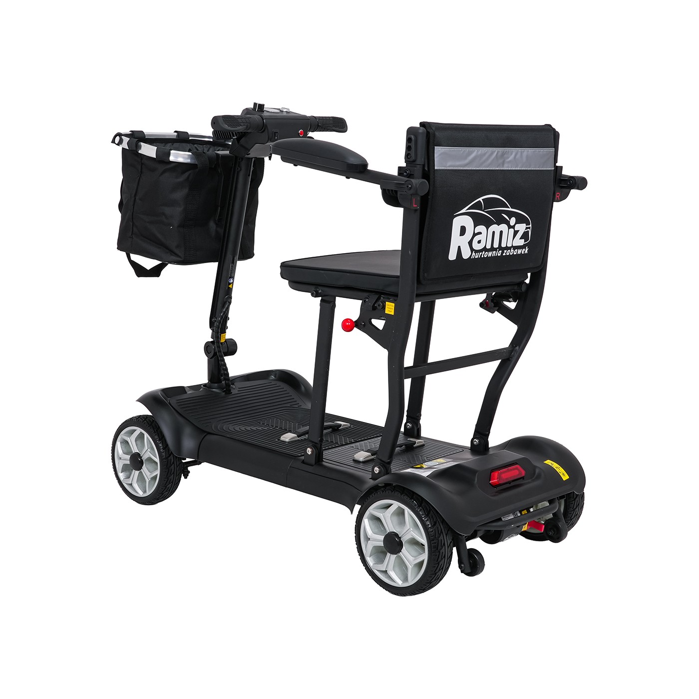 EasyGo Black Four-Wheel Electric Scooter for Seniors