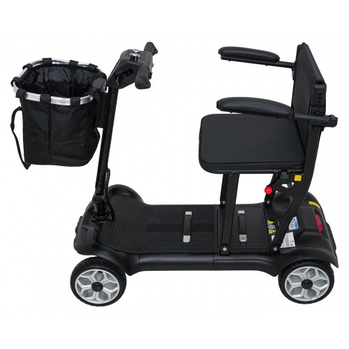EasyGo Black Four-Wheel Electric Scooter for Seniors