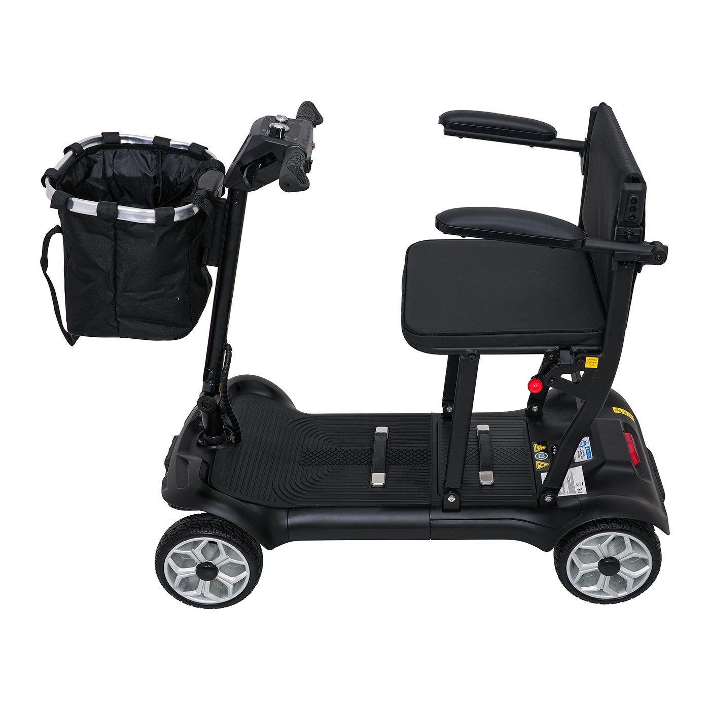 EasyGo Black Four-Wheel Electric Scooter for Seniors