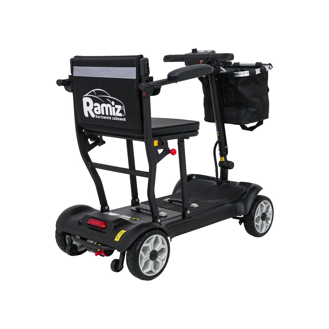EasyGo Black Four-Wheel Electric Scooter for Seniors