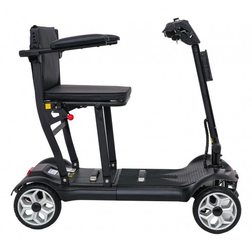 EasyGo Black Four-Wheel Electric Scooter for Seniors