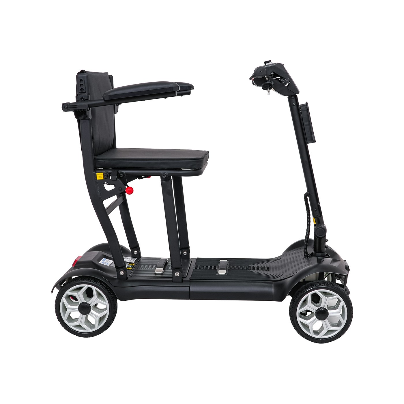 EasyGo Black Four-Wheel Electric Scooter for Seniors