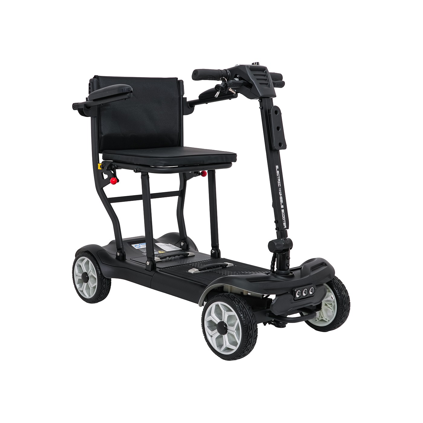 EasyGo Black Four-Wheel Electric Scooter for Seniors