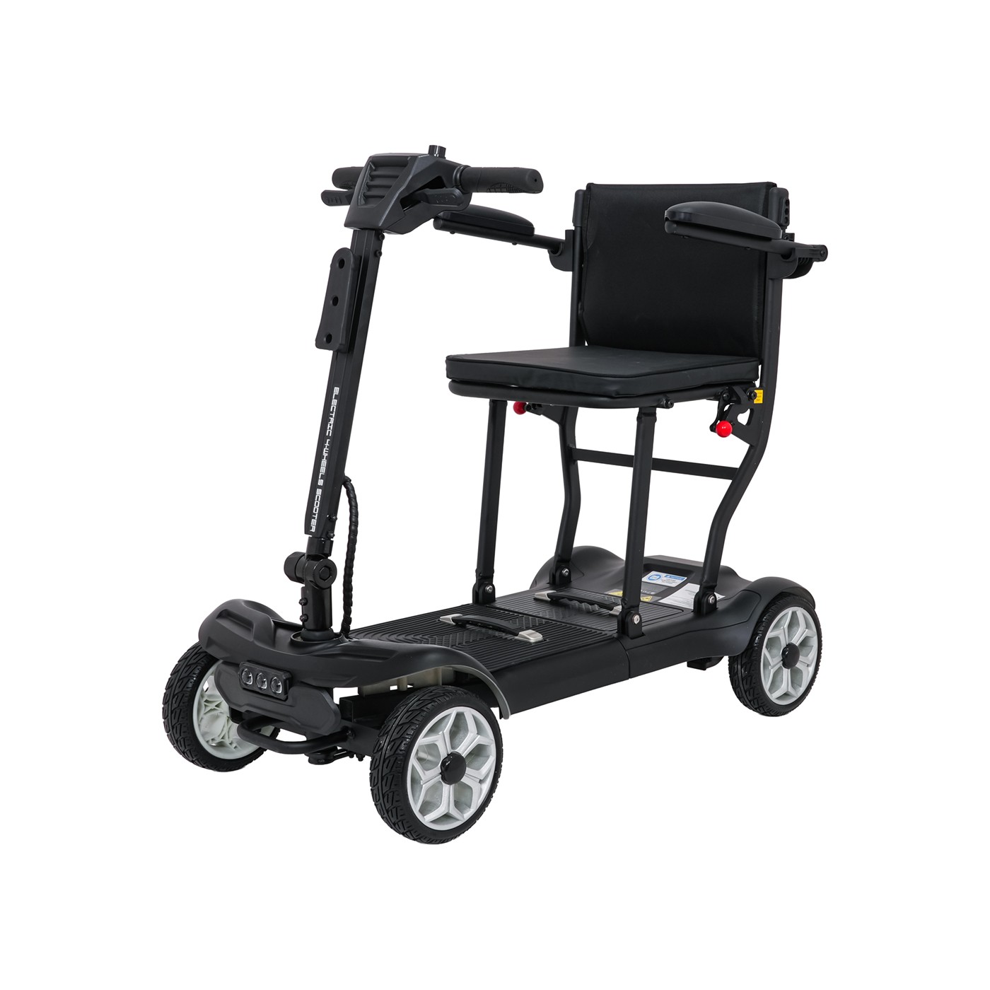 EasyGo Black Four-Wheel Electric Scooter for Seniors