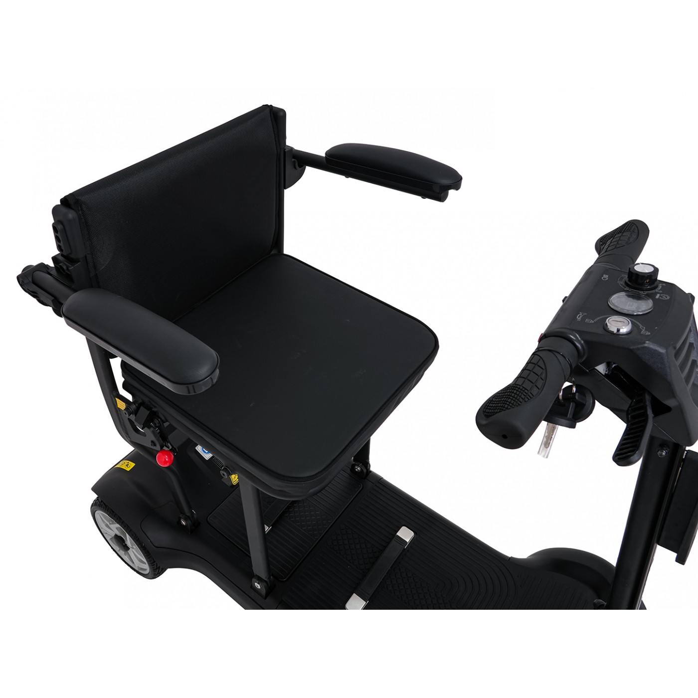 EasyGo Black Four-Wheel Electric Scooter for Seniors