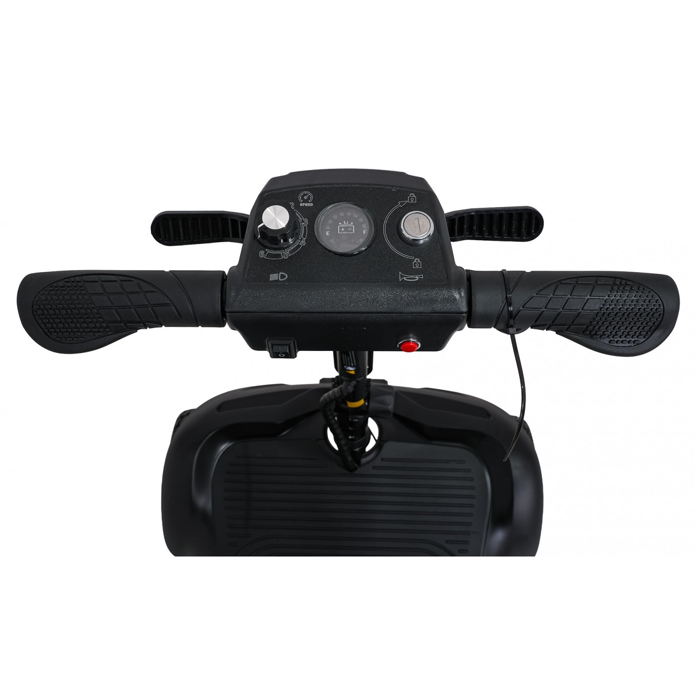 EasyGo Black Four-Wheel Electric Scooter for Seniors