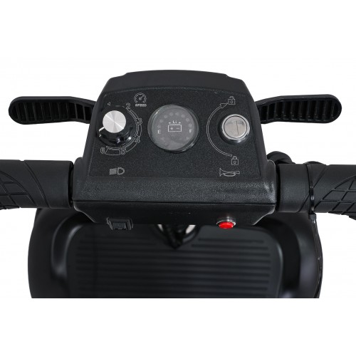 EasyGo Black Four-Wheel Electric Scooter for Seniors
