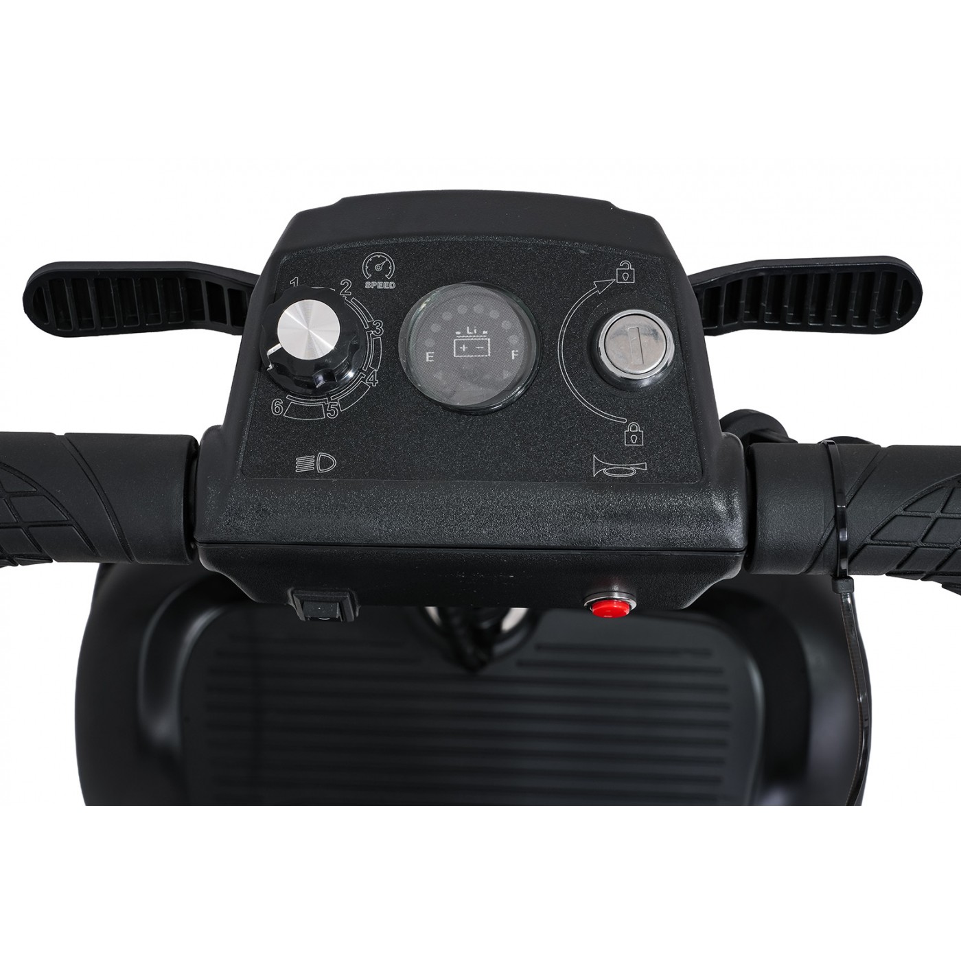 EasyGo Black Four-Wheel Electric Scooter for Seniors