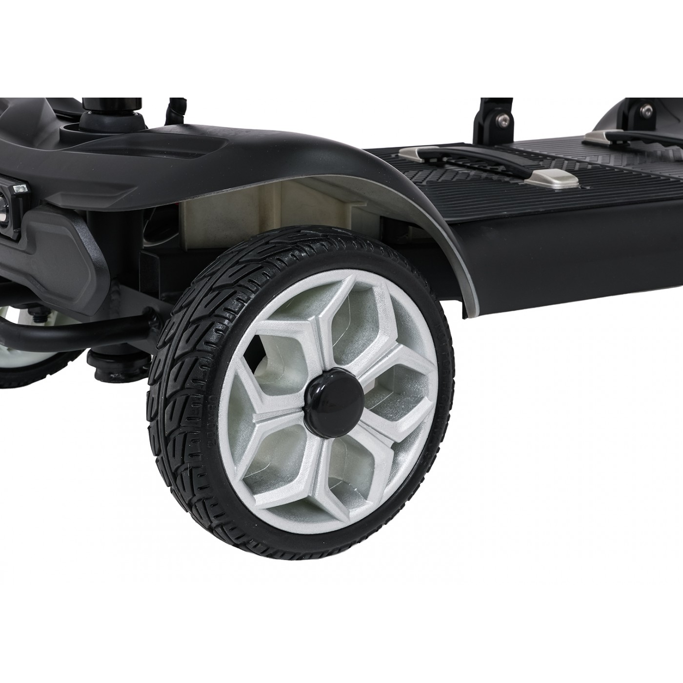 EasyGo Black Four-Wheel Electric Scooter for Seniors