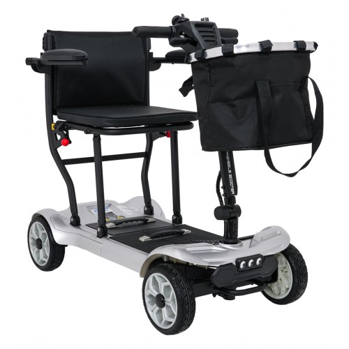 EasyGo Gray Four-Wheel Electric Scooter for Seniors