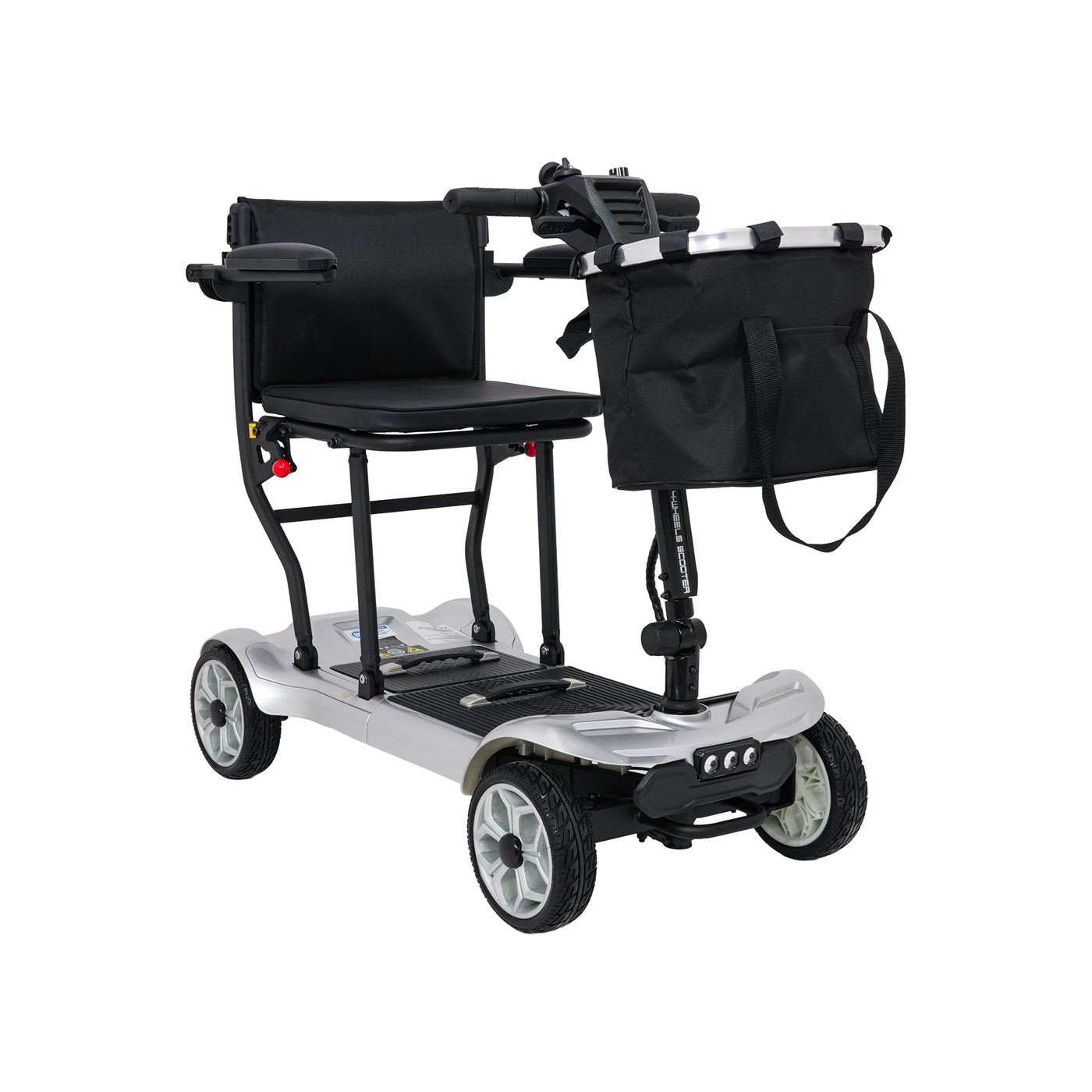 EasyGo Gray Four-Wheel Electric Scooter for Seniors