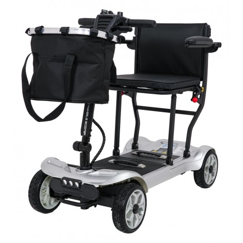 EasyGo Gray Four-Wheel Electric Scooter for Seniors