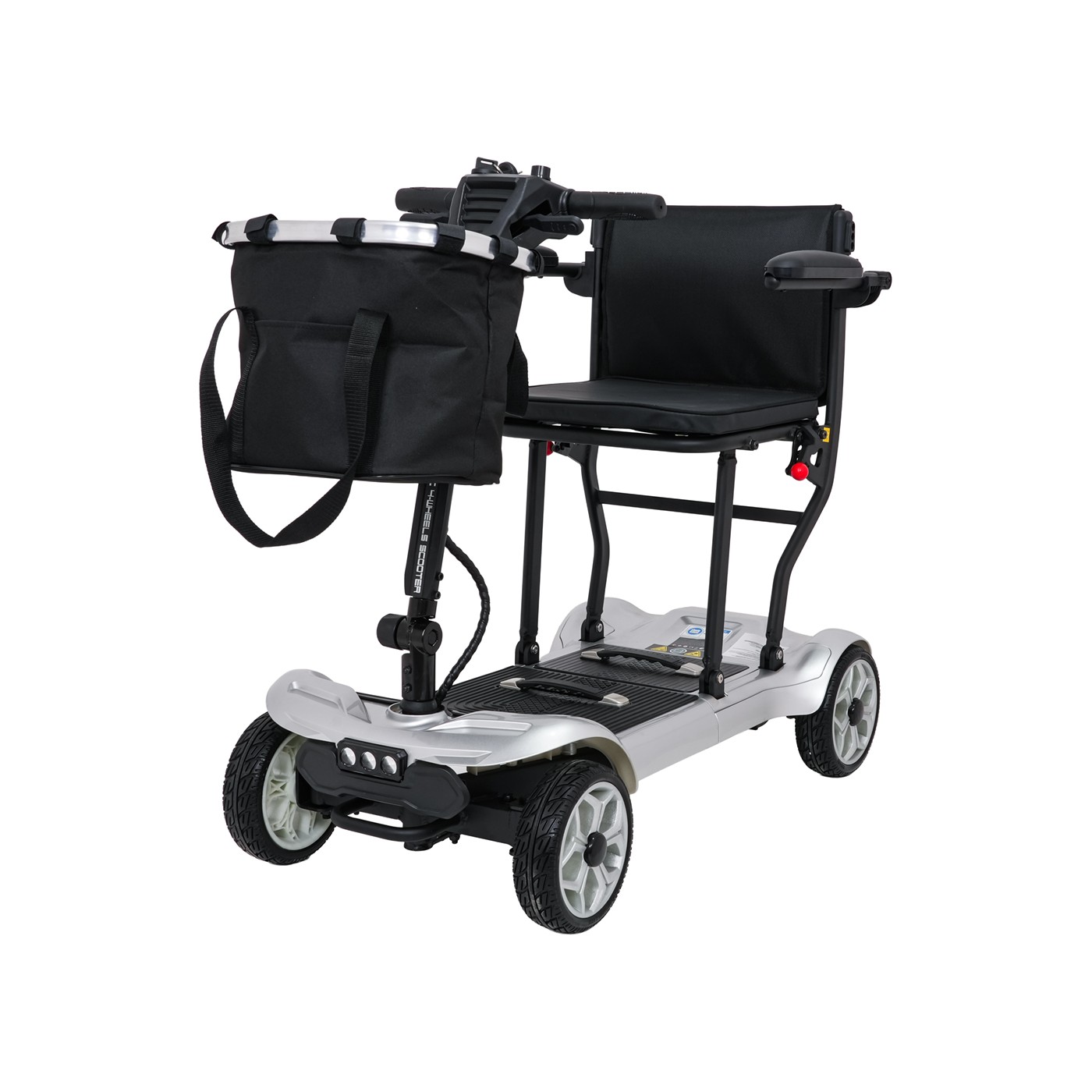 EasyGo Gray Four-Wheel Electric Scooter for Seniors