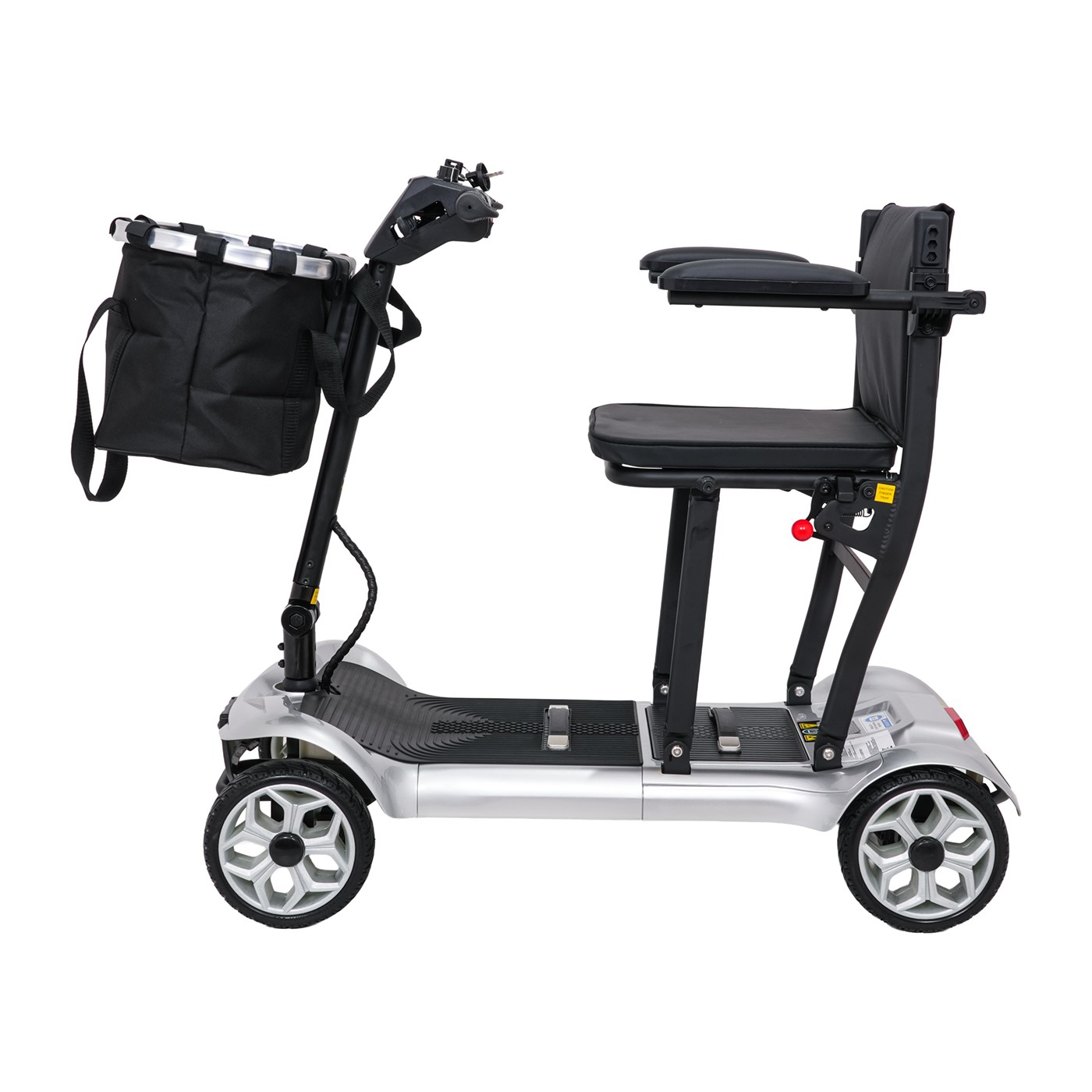 EasyGo Gray Four-Wheel Electric Scooter for Seniors