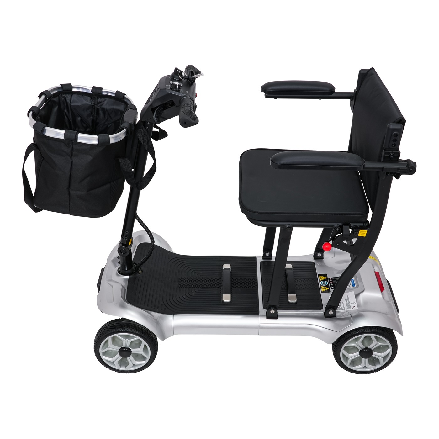 EasyGo Gray Four-Wheel Electric Scooter for Seniors