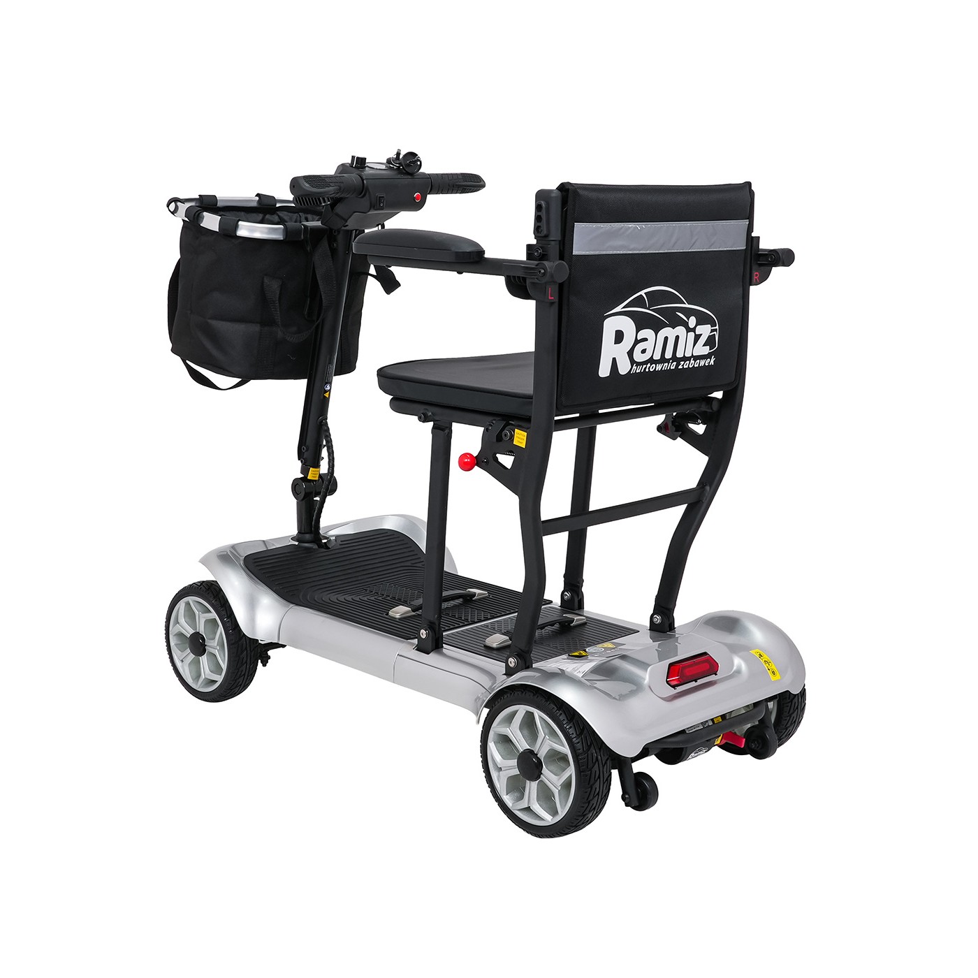 EasyGo Gray Four-Wheel Electric Scooter for Seniors