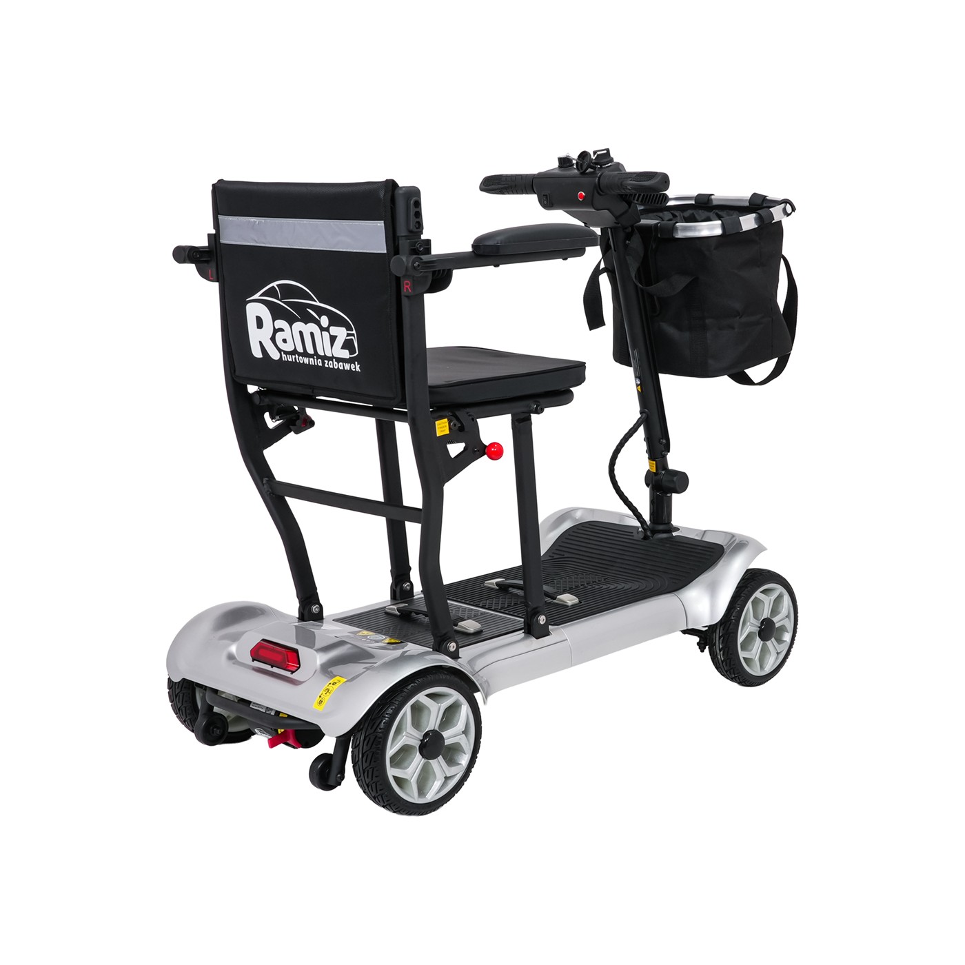 EasyGo Gray Four-Wheel Electric Scooter for Seniors