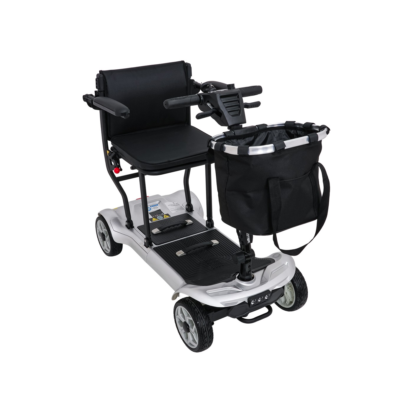 EasyGo Gray Four-Wheel Electric Scooter for Seniors