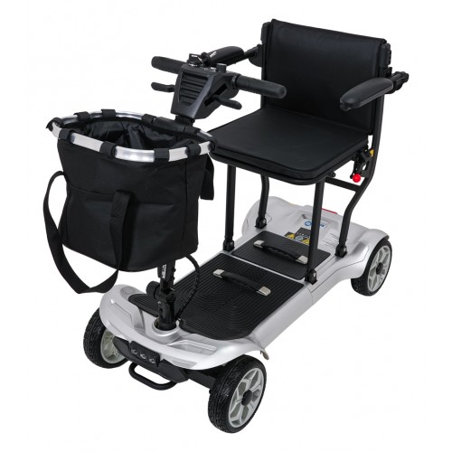 EasyGo Gray Four-Wheel Electric Scooter for Seniors
