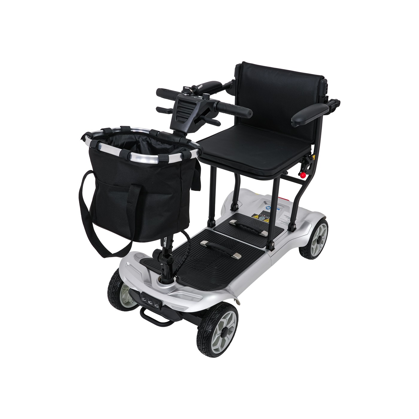 EasyGo Gray Four-Wheel Electric Scooter for Seniors