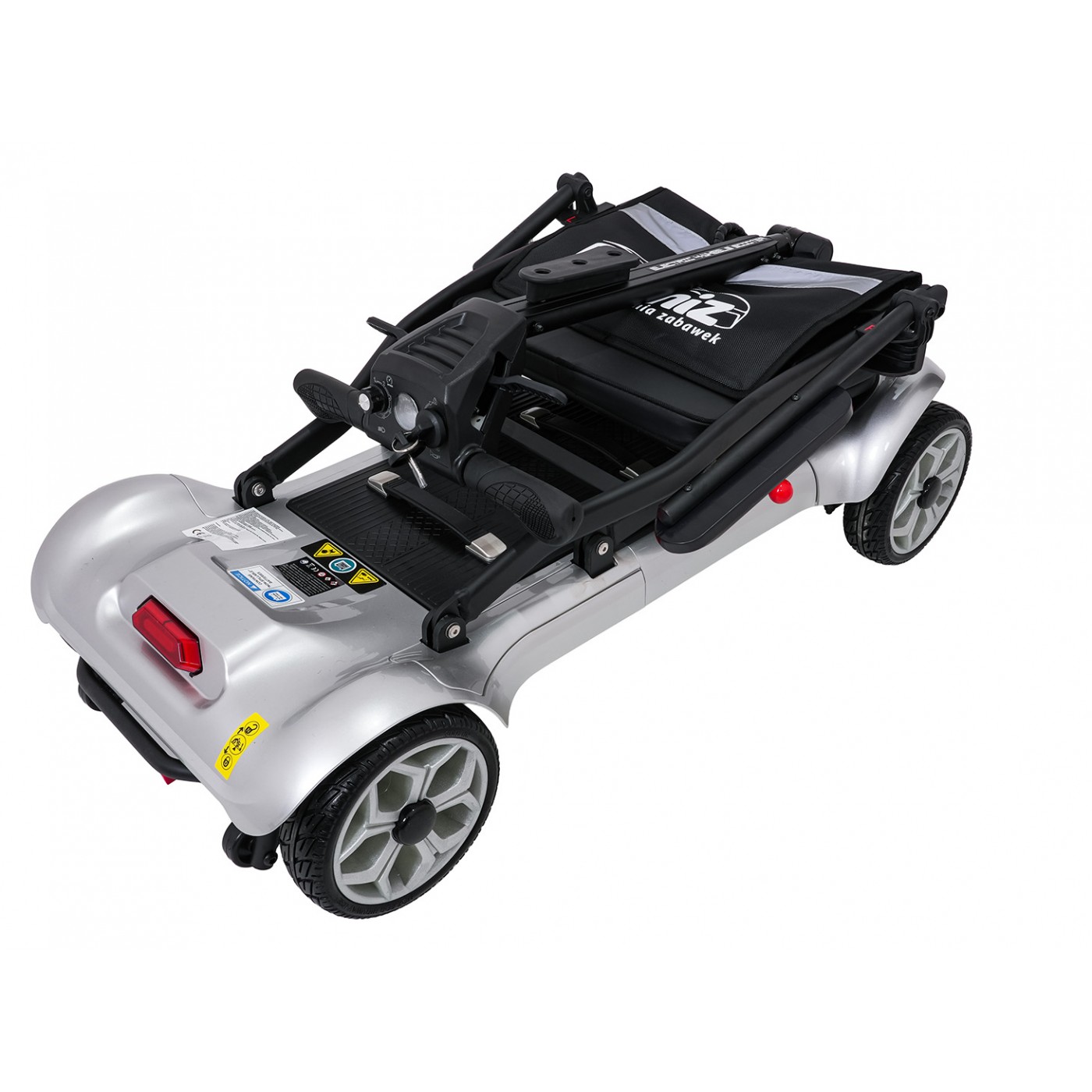 EasyGo Gray Four-Wheel Electric Scooter for Seniors