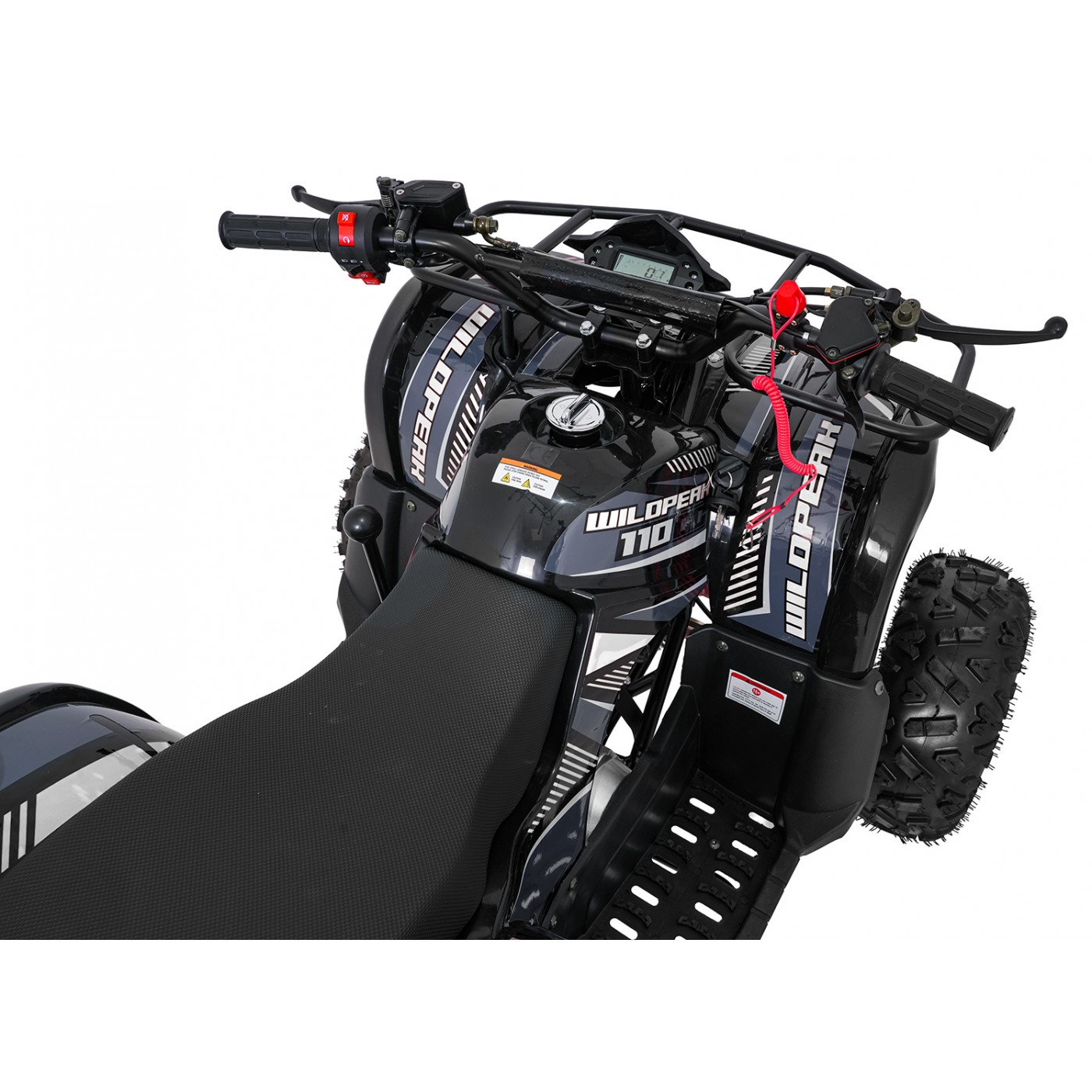 WILDPEAK 110cc Black Combustion Quad Vehicle